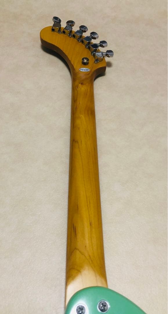 【美品】ZO-3 ミントグリーン アンプ内蔵ミニギター 汎用ケース付 ぞーさん