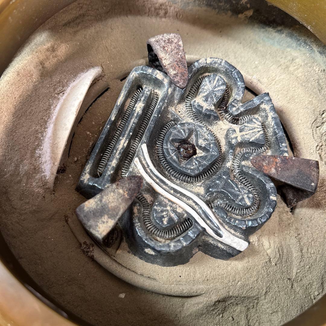 H27 送料無料　唐銅　朝鮮釜　茶釜　茶室　茶道具　木箱　電熱器　畠春齋　風炉