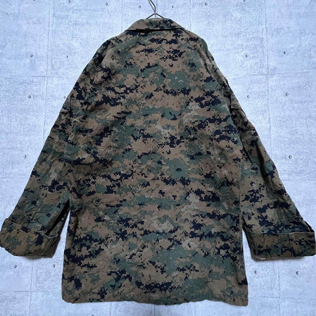 j82USMC MARINES デジタルカモ BDUジャケット 実物 ミリタリー