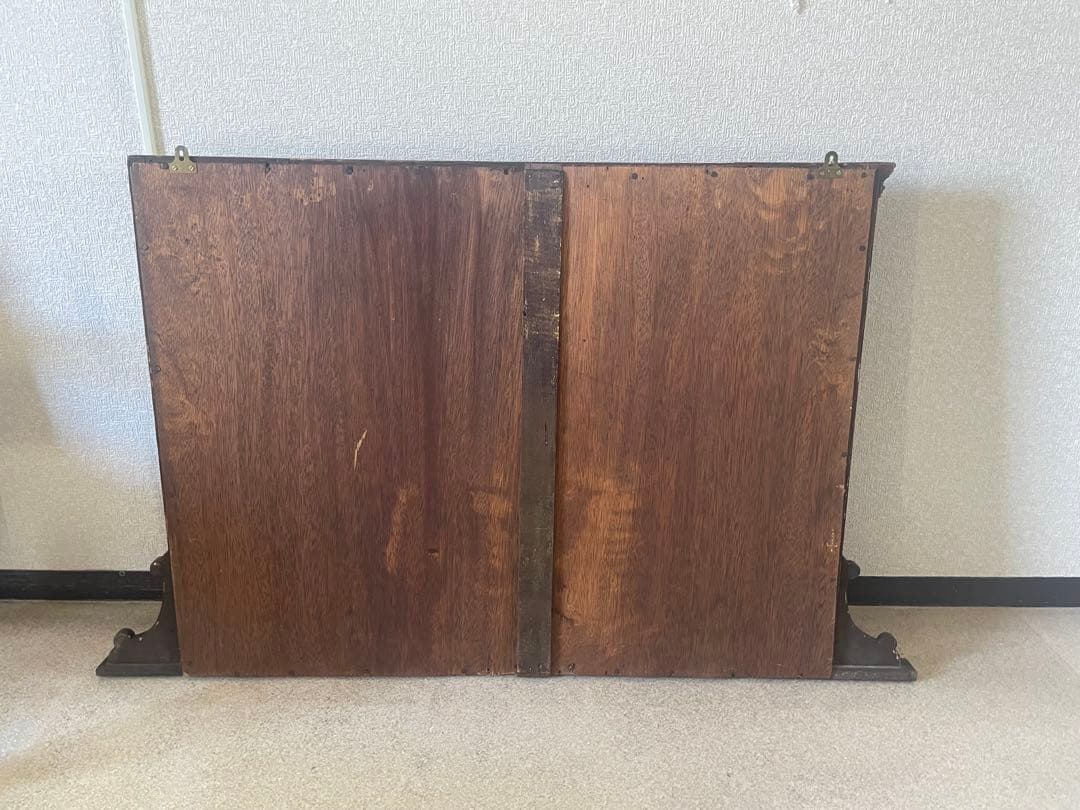 オーバーマントルミラー マカボニー 英国アンティーク アンティーク 暖炉