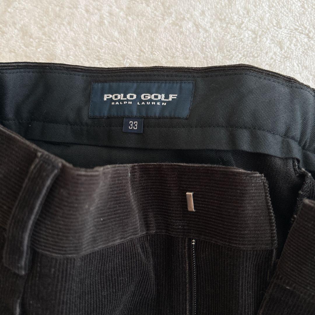 【未使用品】POLO GOLF ポロゴルフラルフローレン メンズパンツ　黒33