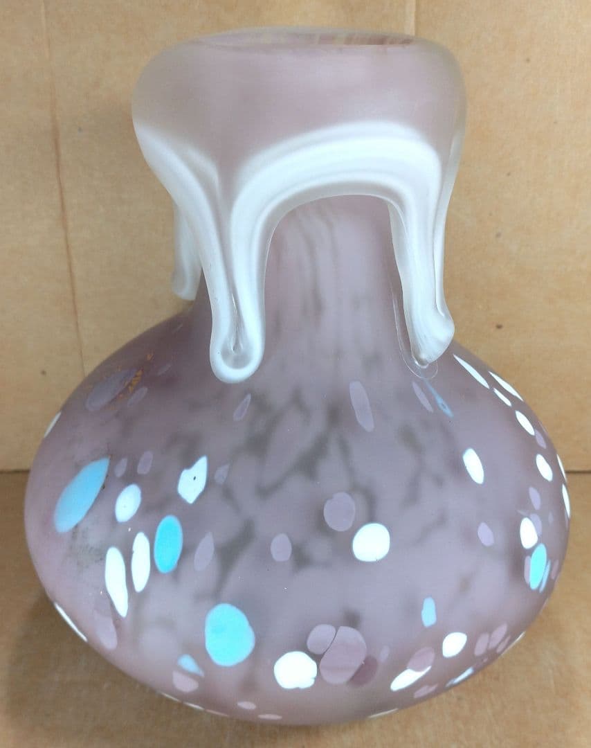 【本物保証】藤田喬平 手吹 流光 共箱 808回毎日オークション出品現物 無傷