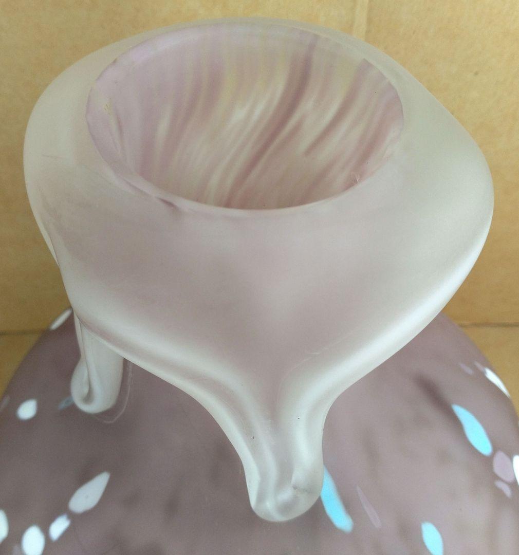 【本物保証】藤田喬平 手吹 流光 共箱 808回毎日オークション出品現物 無傷