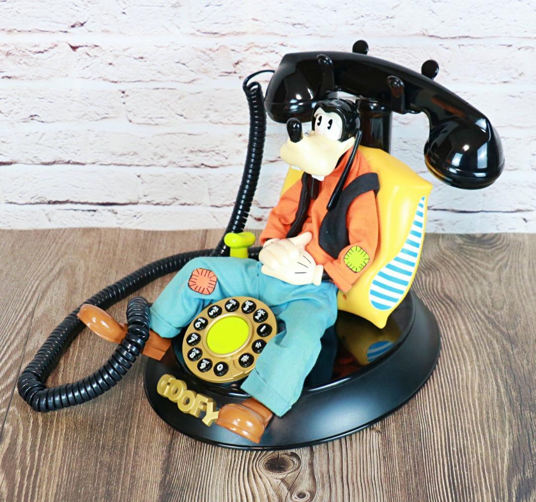 【ヴィンテージ】ディズニー　グーフィーの電話　美品