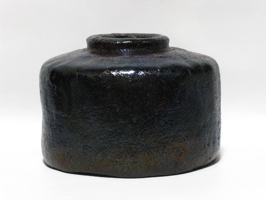 初代 村田陶隠 作『黒楽 茶碗』共箱 共布 検索 楽吉左衛門 小川長楽 表千家