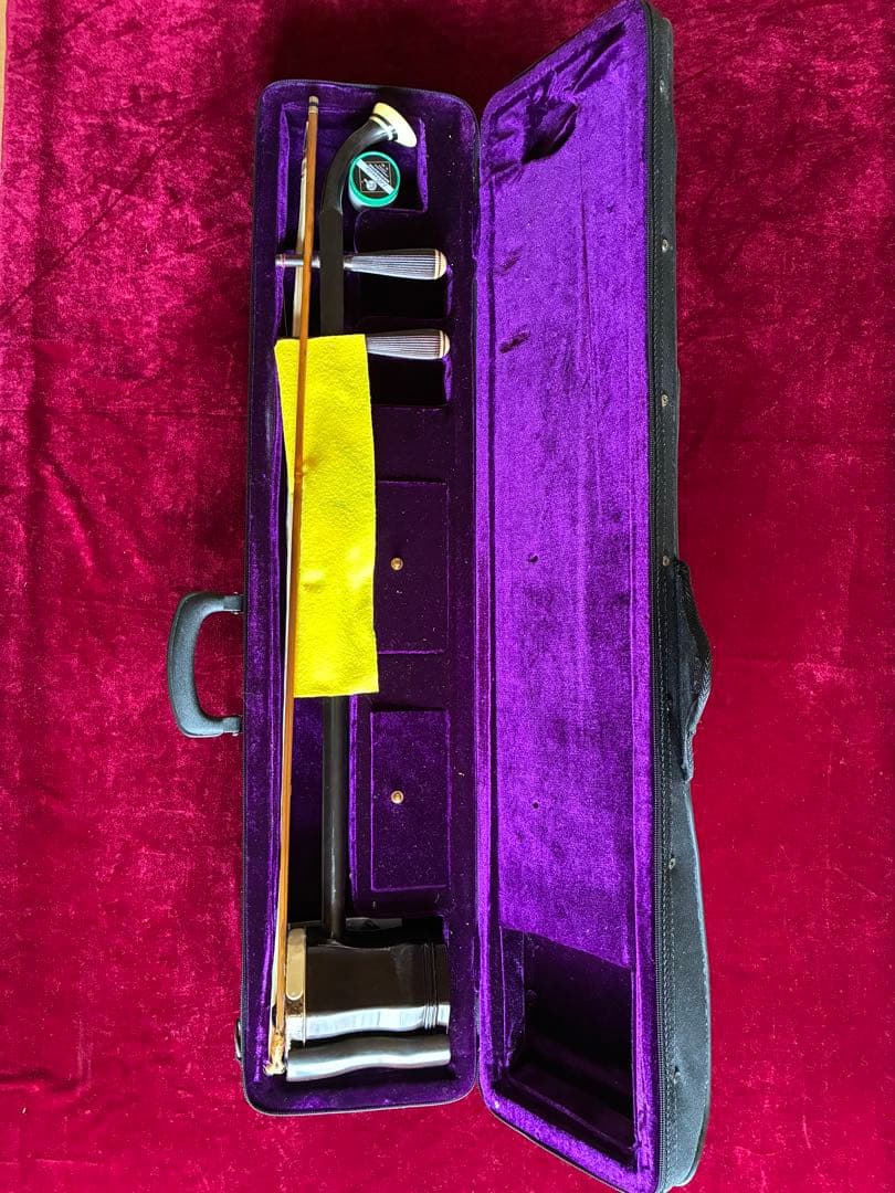 二胡★中古品★錦蛇本皮★完全手入れ★音など確認済み