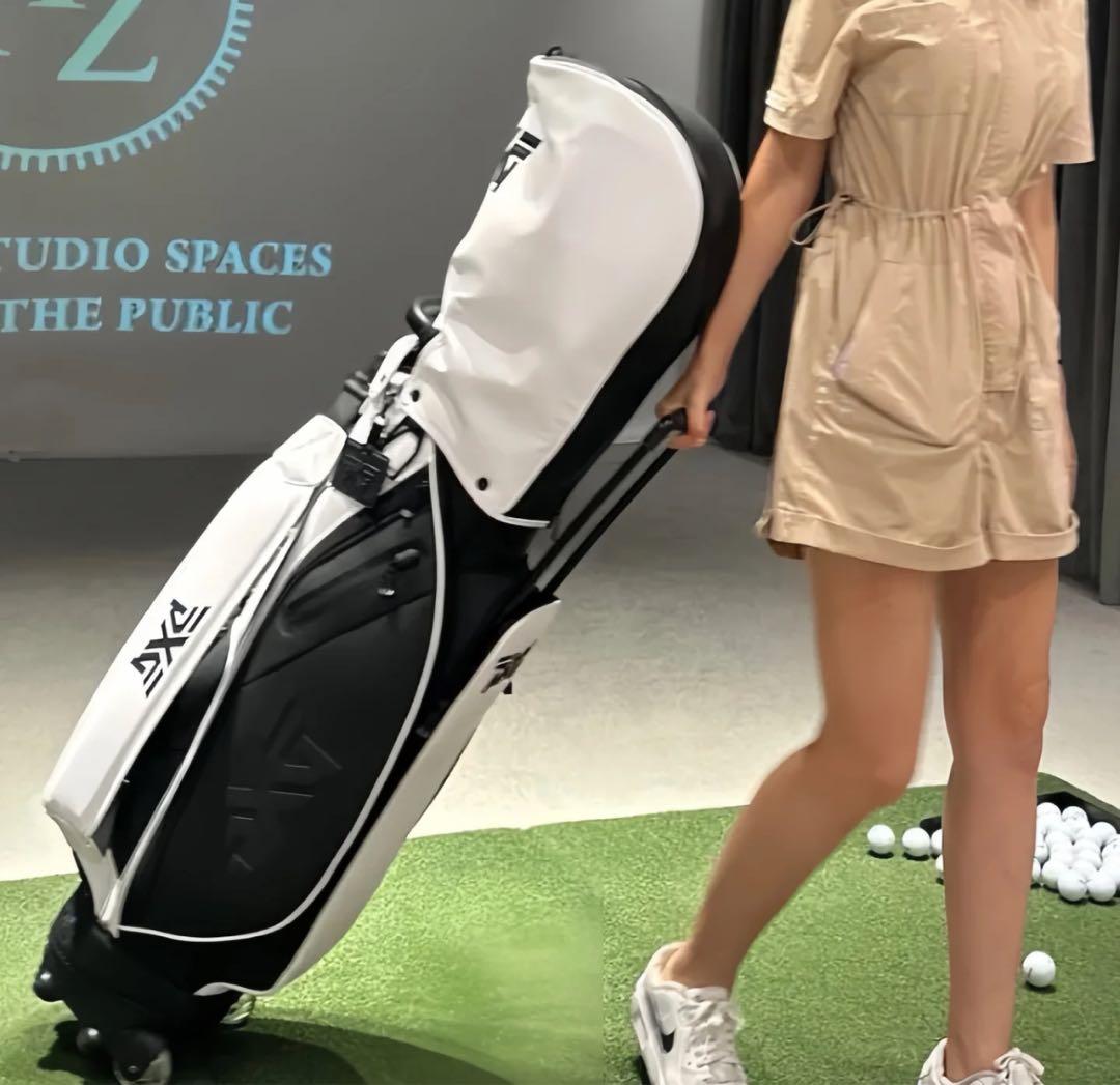 PXG キャディバッグ ゴルフバッグ クラブケース キャスター型 男女兼用