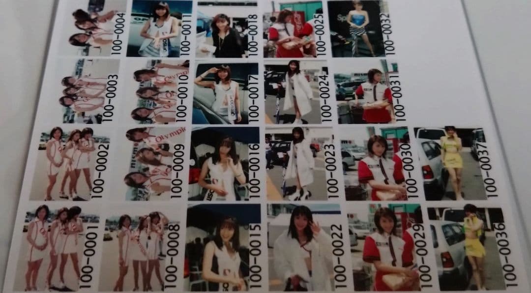 レースクイーン　写真　はがきサイズ　37枚　坂間恵　ほか　アイドル　タレント