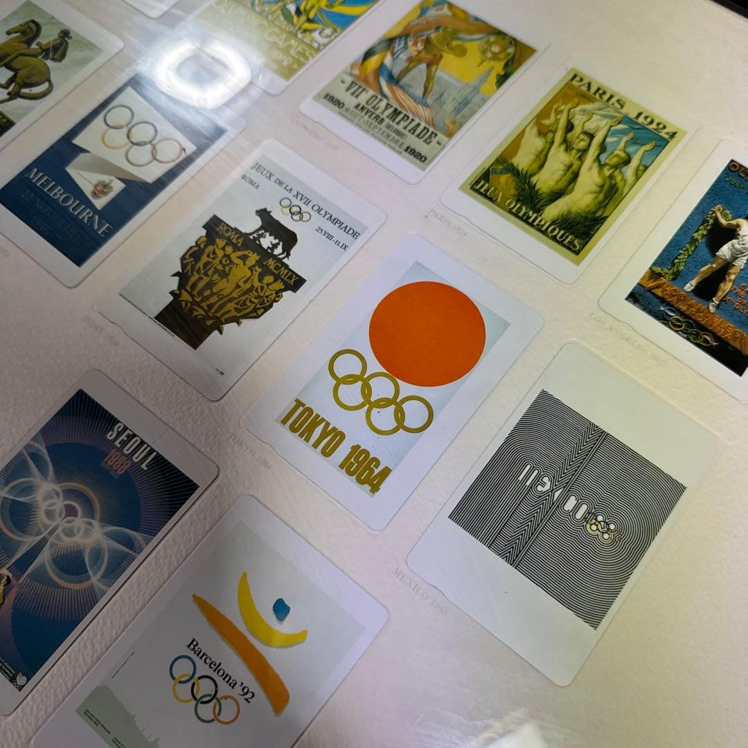 Panasonic オリンピック公式テレホンカード風22枚額装ポスター