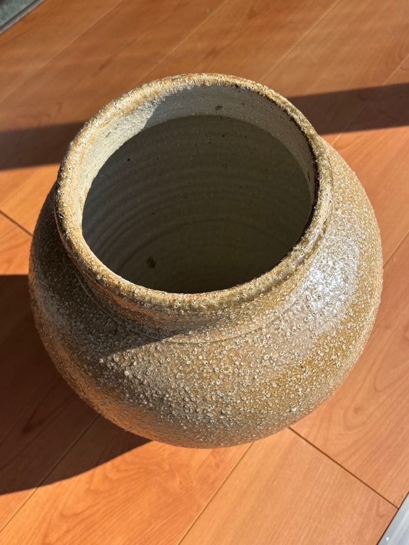 信楽焼　壺　花瓶　生花陶器　アンティーク置物