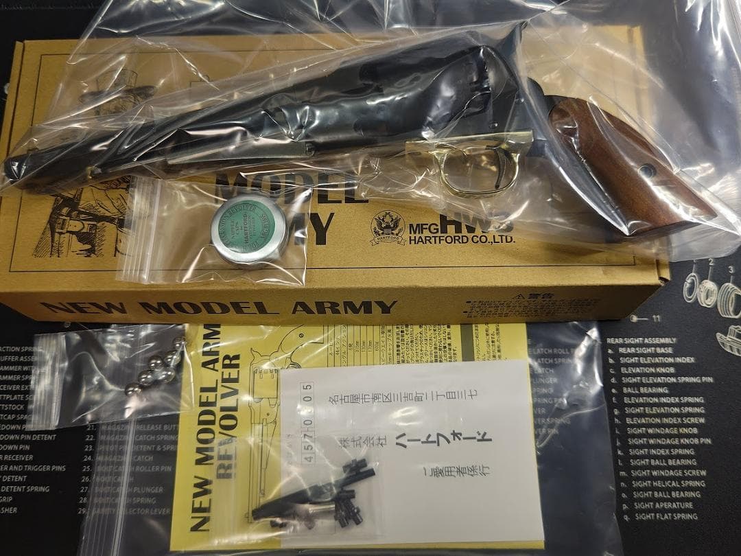 【 美品 】　ハートフォード（HWS）ニューモデルアーミー モデルガン