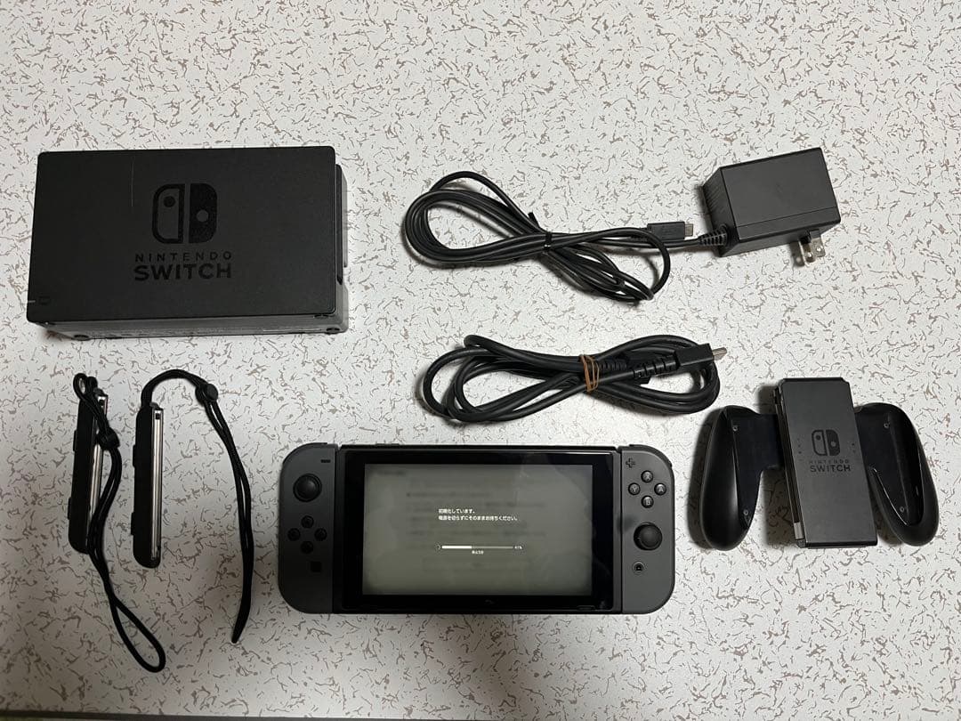 Nintendo Switch 本体 グレー　付属品・箱付き