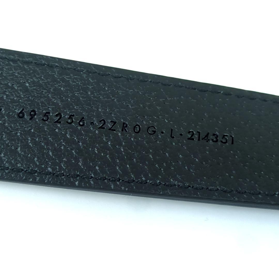 グッチ GUCCI インターロッキングG ラージ 犬用　首輪　レザー　ブラック