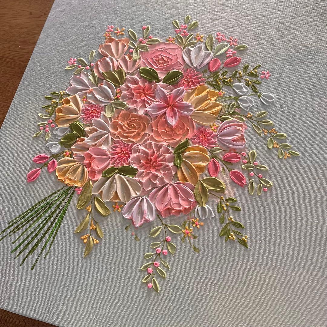 【なーさん＊様ページ】　母の日ギフト 花束 花の絵 ラベンダー ボタニカル