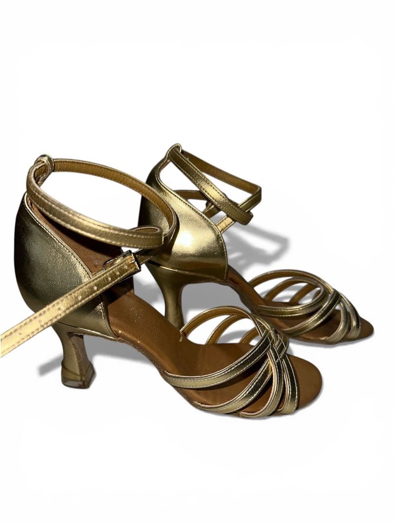 International dance shoes ゴールド ラテン 社交ダンス