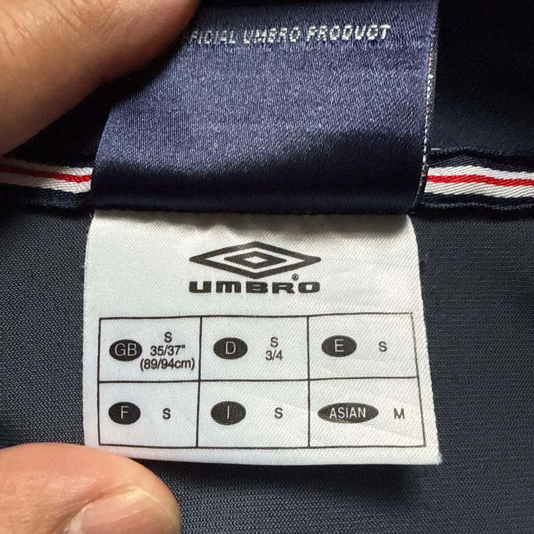 UMBRO アンブロ イングランド代表 トラックジャケット 紺 刺繍ロゴ 00s