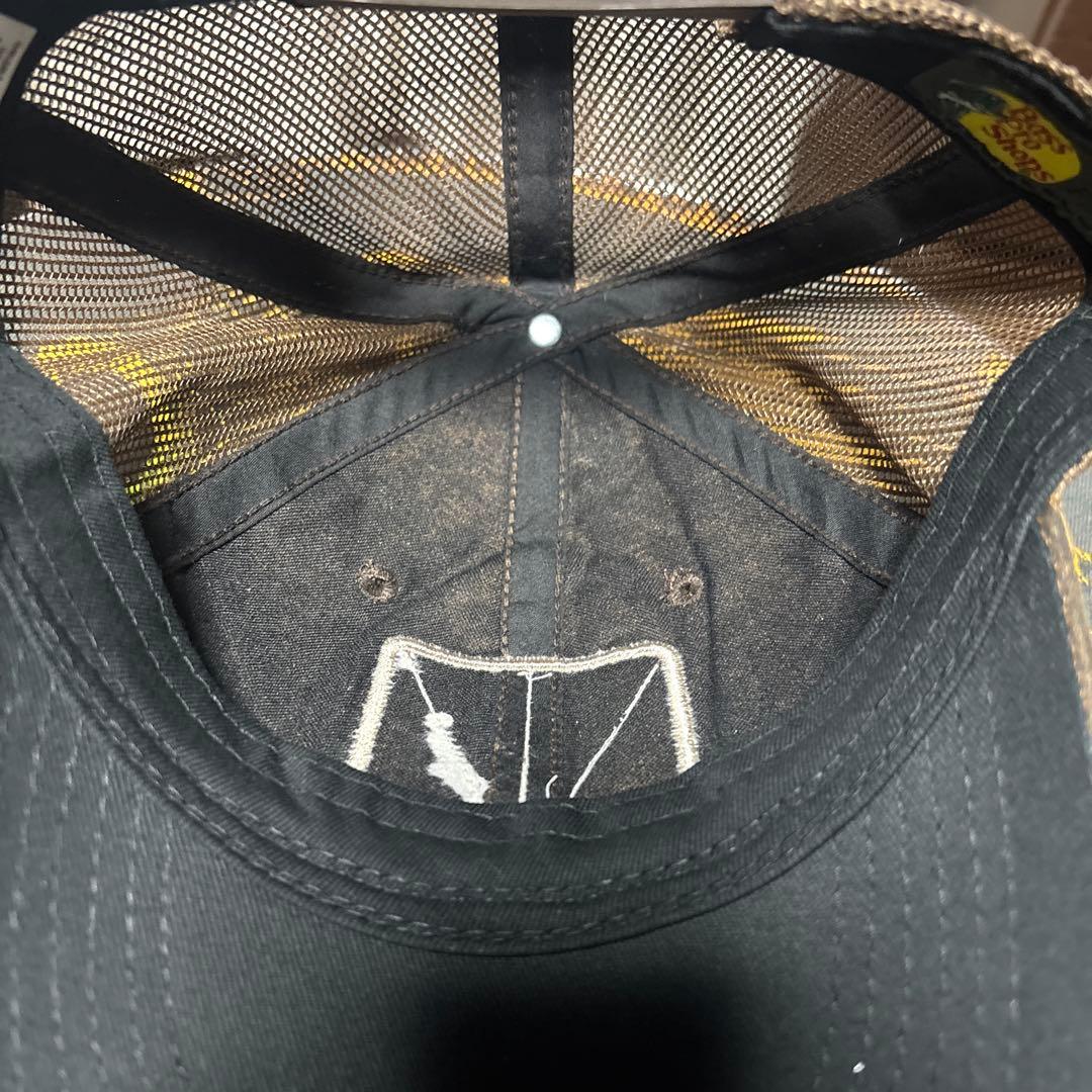 希少　ビンテージ　Bass Pro Shops レザー　メッシュ　ブラウン