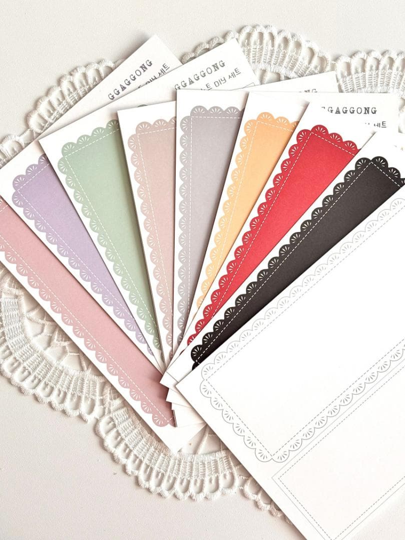 テープ・マスキングテープ [GGAGGONG] Log Lace Note DIY Set