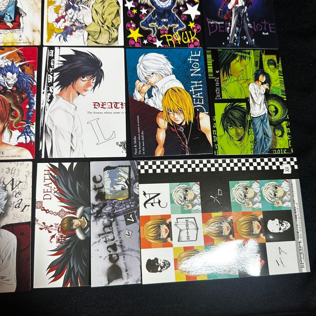 【DEATH NOTE】 トレーディングカード18枚ステッカー3枚まとめ　レア