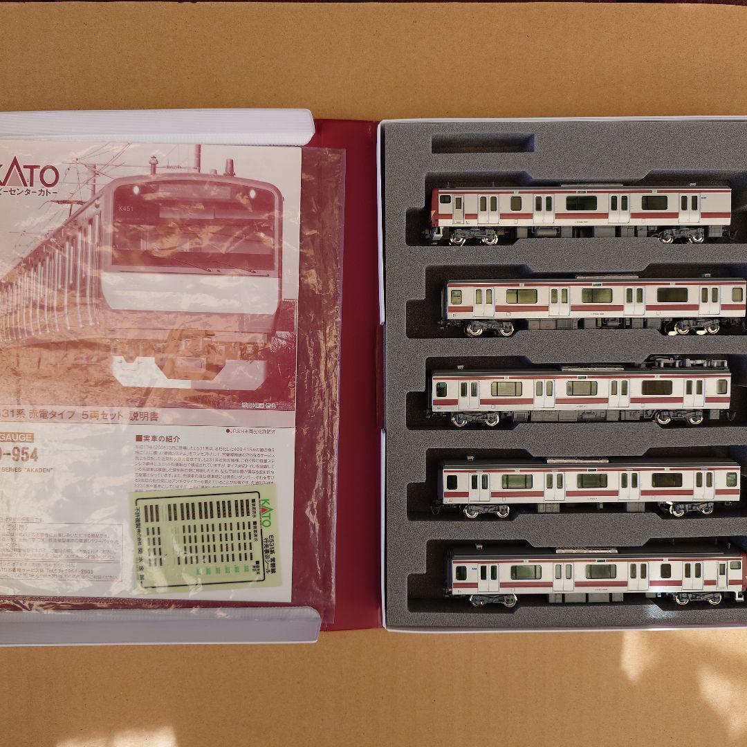 KATO・10-954、E531系赤電タイプ5両付属編成セット
