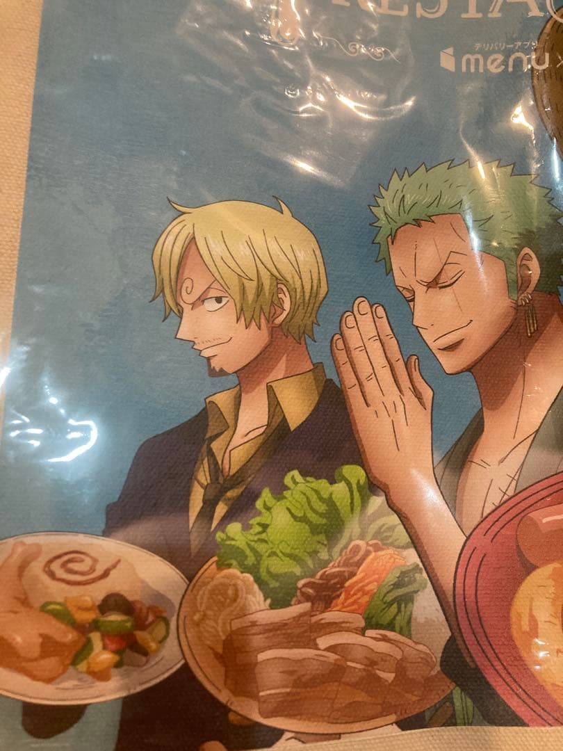 非売品‼️✳️ONE PIECE ワンピースレストランmenu✳️トートバッグ収納力◯