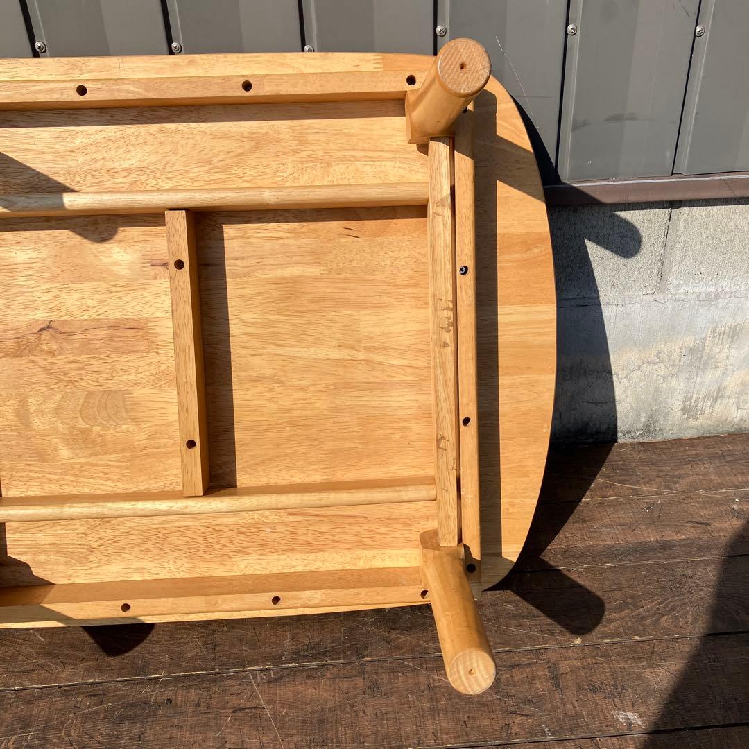 A-4 折りたたみ ローテーブル 木製 センターテーブル ちゃぶ台 ナチュラル