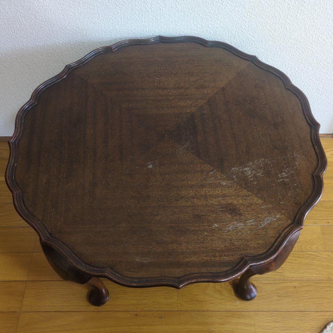 アンティーク家具　丸テーブル　コーヒーテーブル　ちゃぶ台