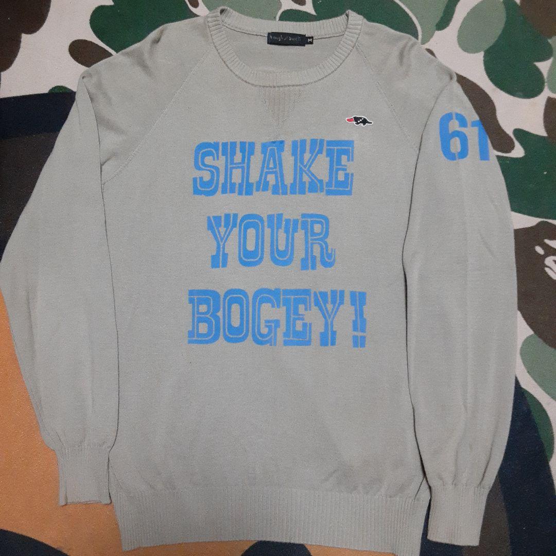 rough and swell ラフアンドスウェル　両面ロゴ　ニットセーター