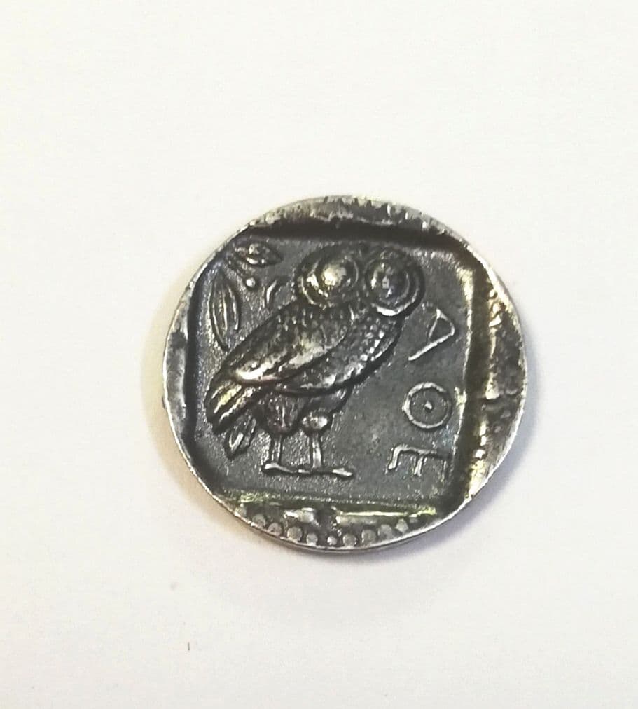 古代ギリシャ ギリシャ神話 アテネ/ふくろう テトラドラクマ 銀貨