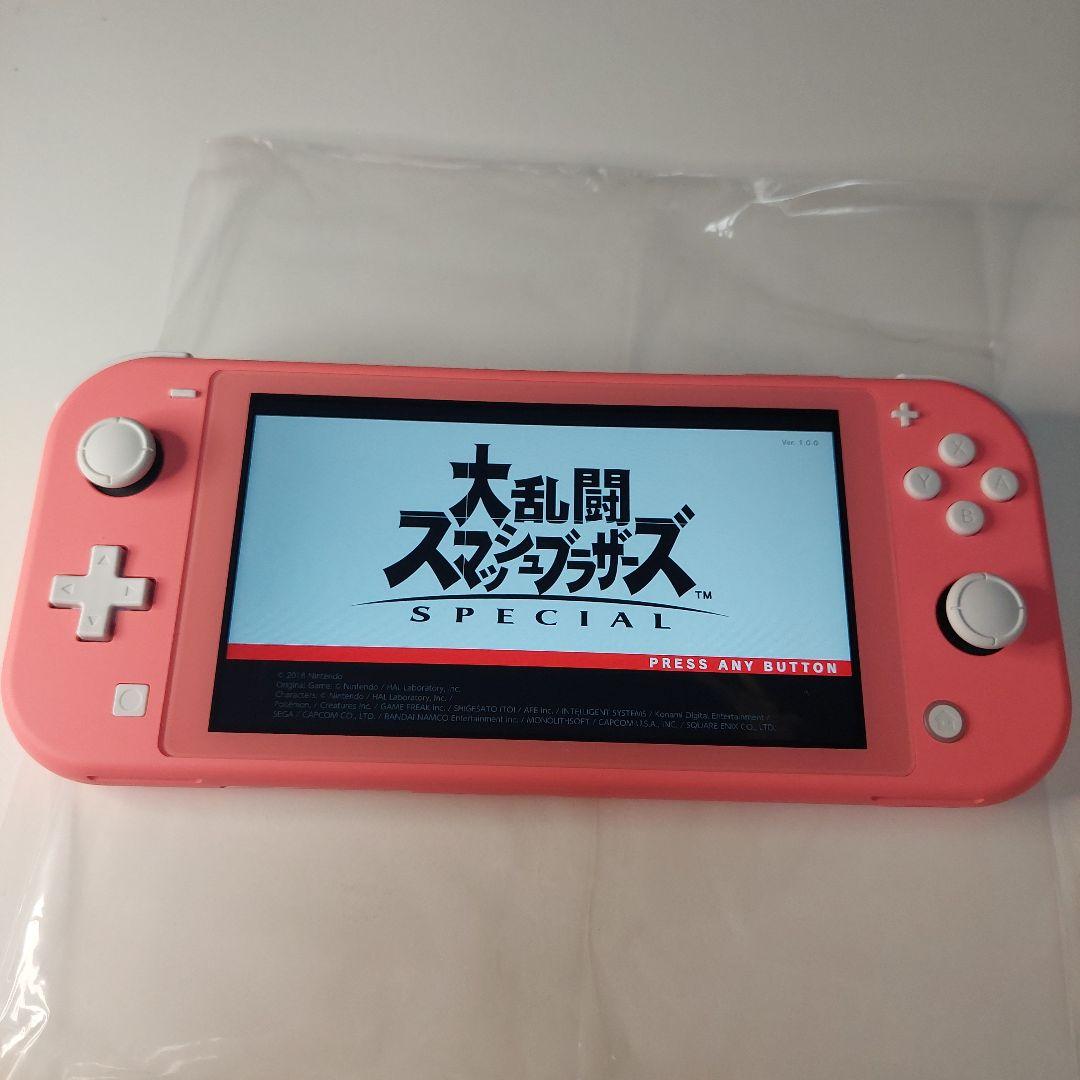 【極美品】スイッチライト本体 コーラルピンク 箱あり 動作品