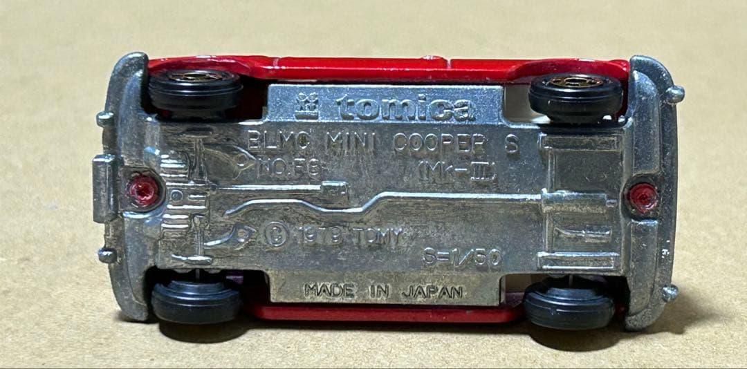 訳あり トミカ ミニクーパー クリヤマ模型 タミヤ 赤