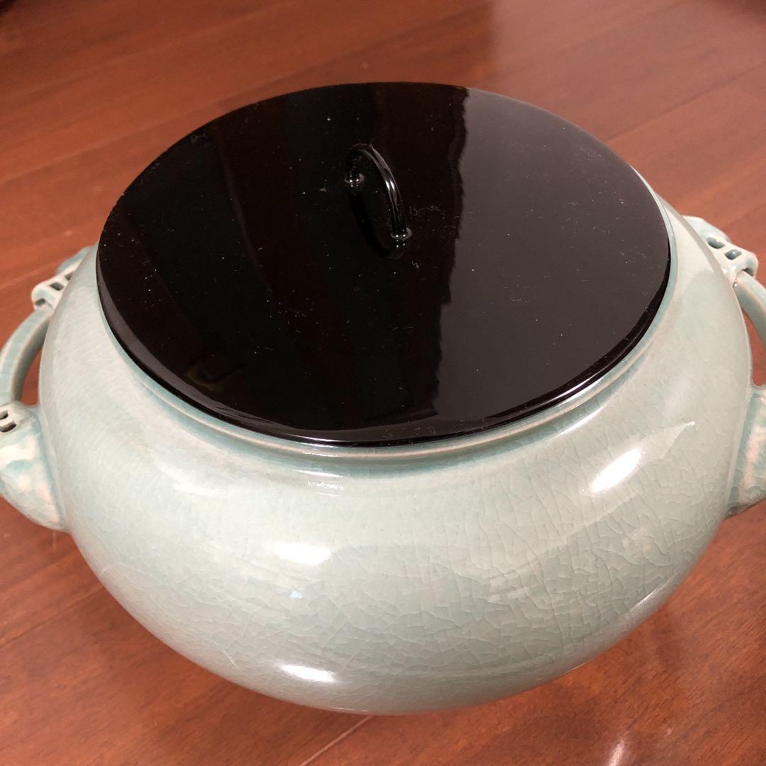 漢青陶窯　金福漢作　水指