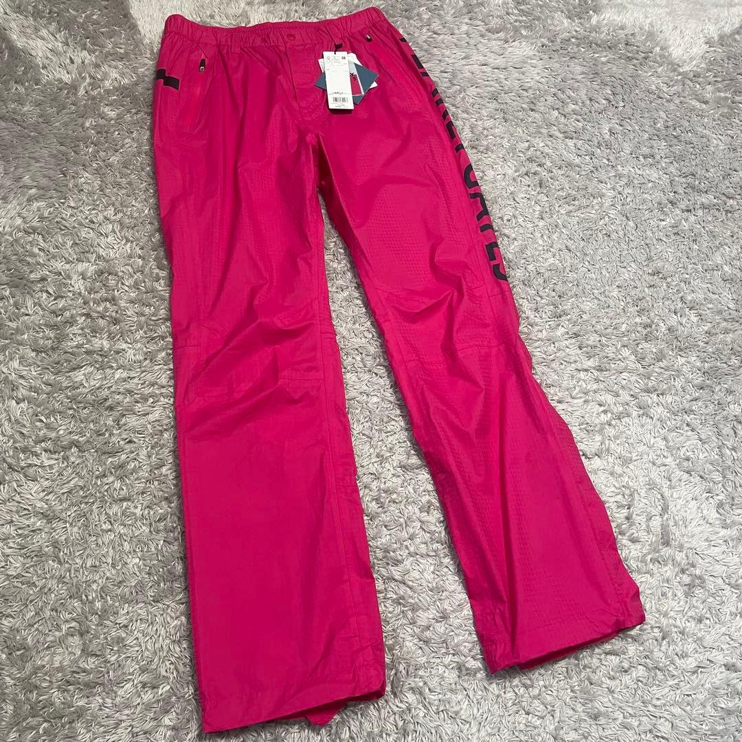 新品タグ付　パーリーゲイツ AQUAX 撥水 防水 ビッグロゴ レインパンツ　2