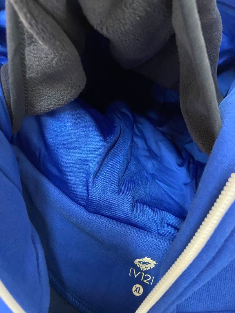 新品正規品【V12/XL】NECKPARKA ネックウォーマー内臓パーカー裏起毛