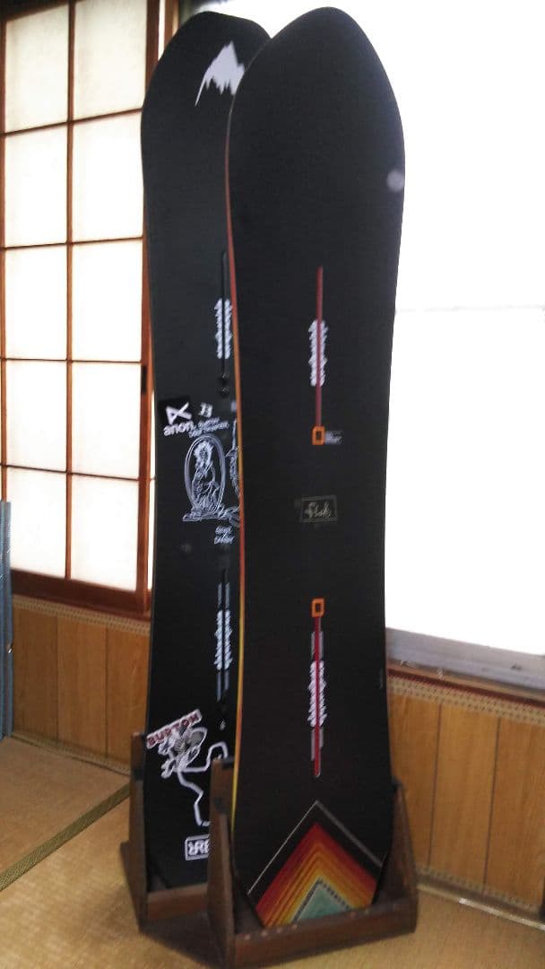 スノーボードスタンドラック　カラー　クリヤー　２本用　左側用