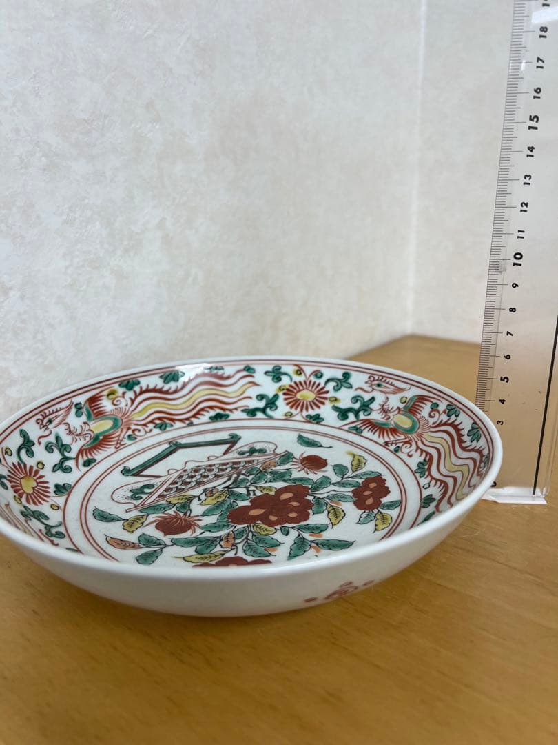 中国明大明成化年製銘お皿　唐物古美術品　江戸アンティーク骨董コレクション青磁