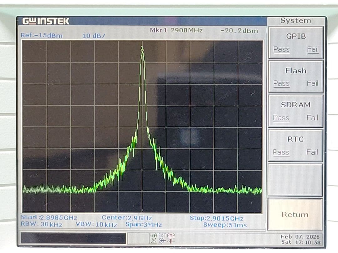 GWINSTEK GSP-830 スペクトラムアナライザーTG Ref OP 付