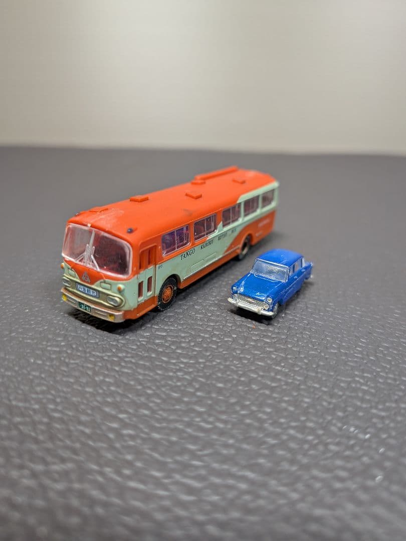 No.61鉄道Nゲージジオラマ車両、バス等付き