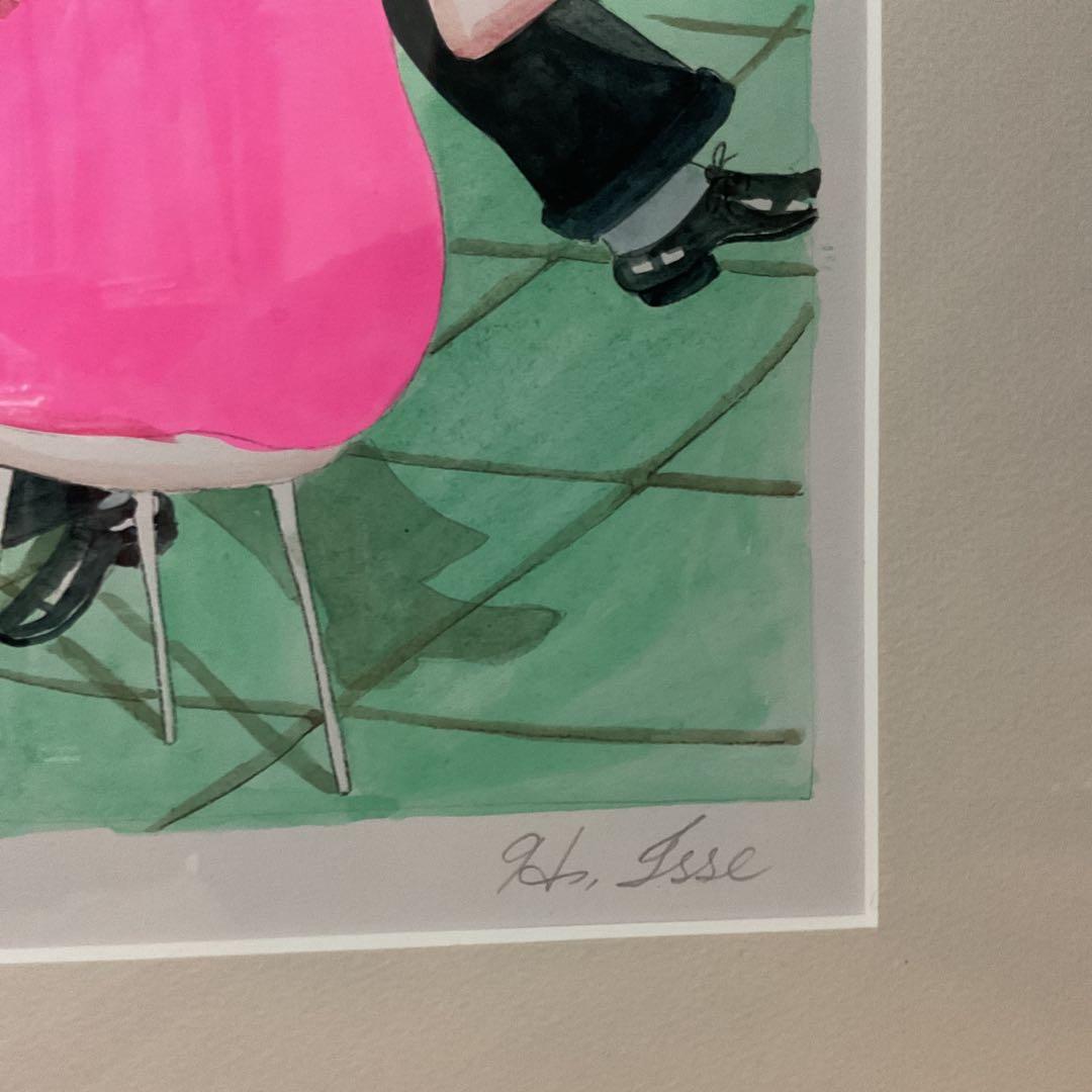 浜松一誓 春風 4号 自筆サイン在 37/100 額装全面ガラス