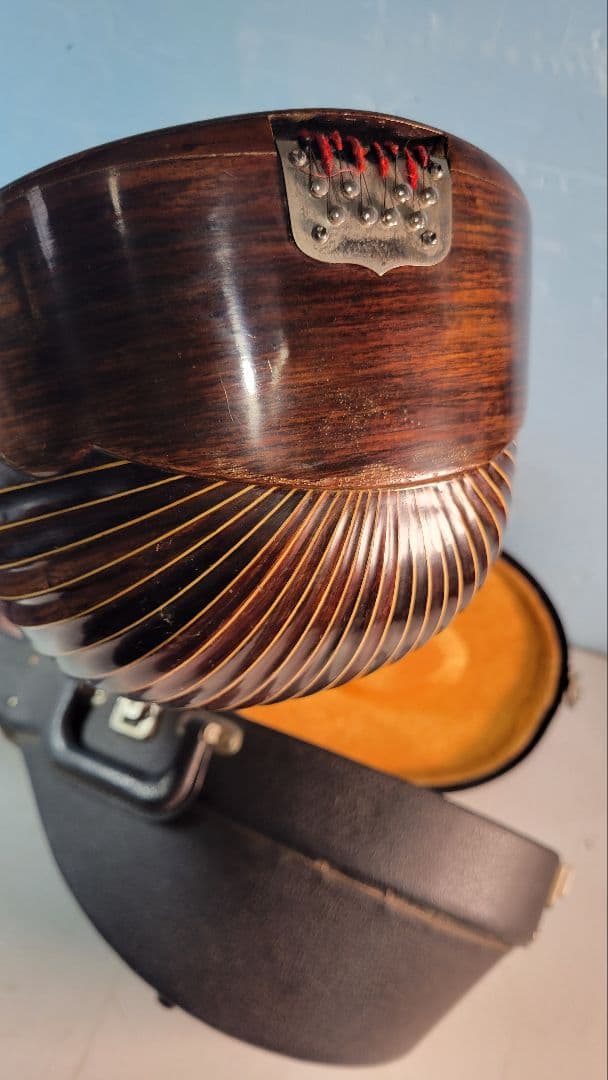 木製アーチトップ手工品マンドリン 8弦 ケース付き