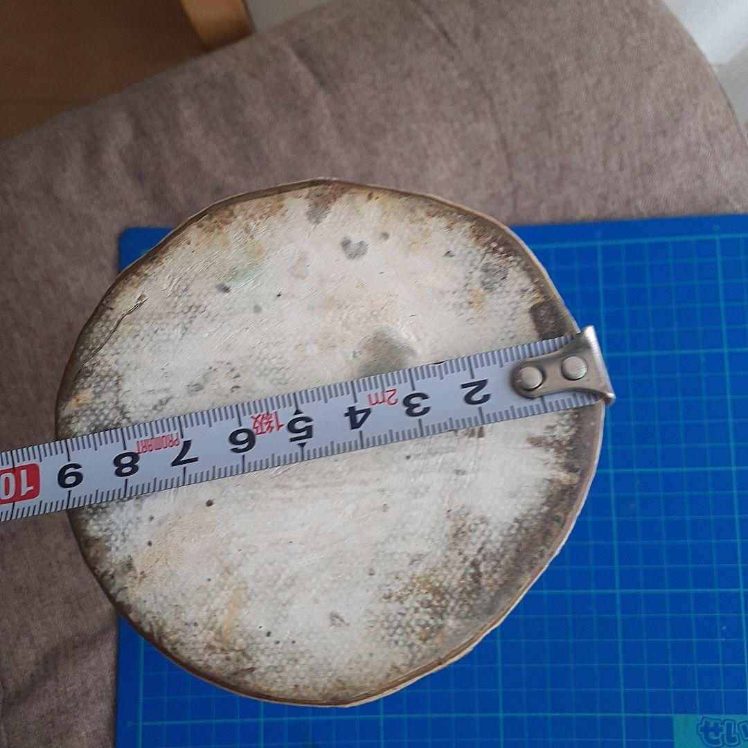 やちむん宮城須美子さん作品花瓶　珍しい絵付け