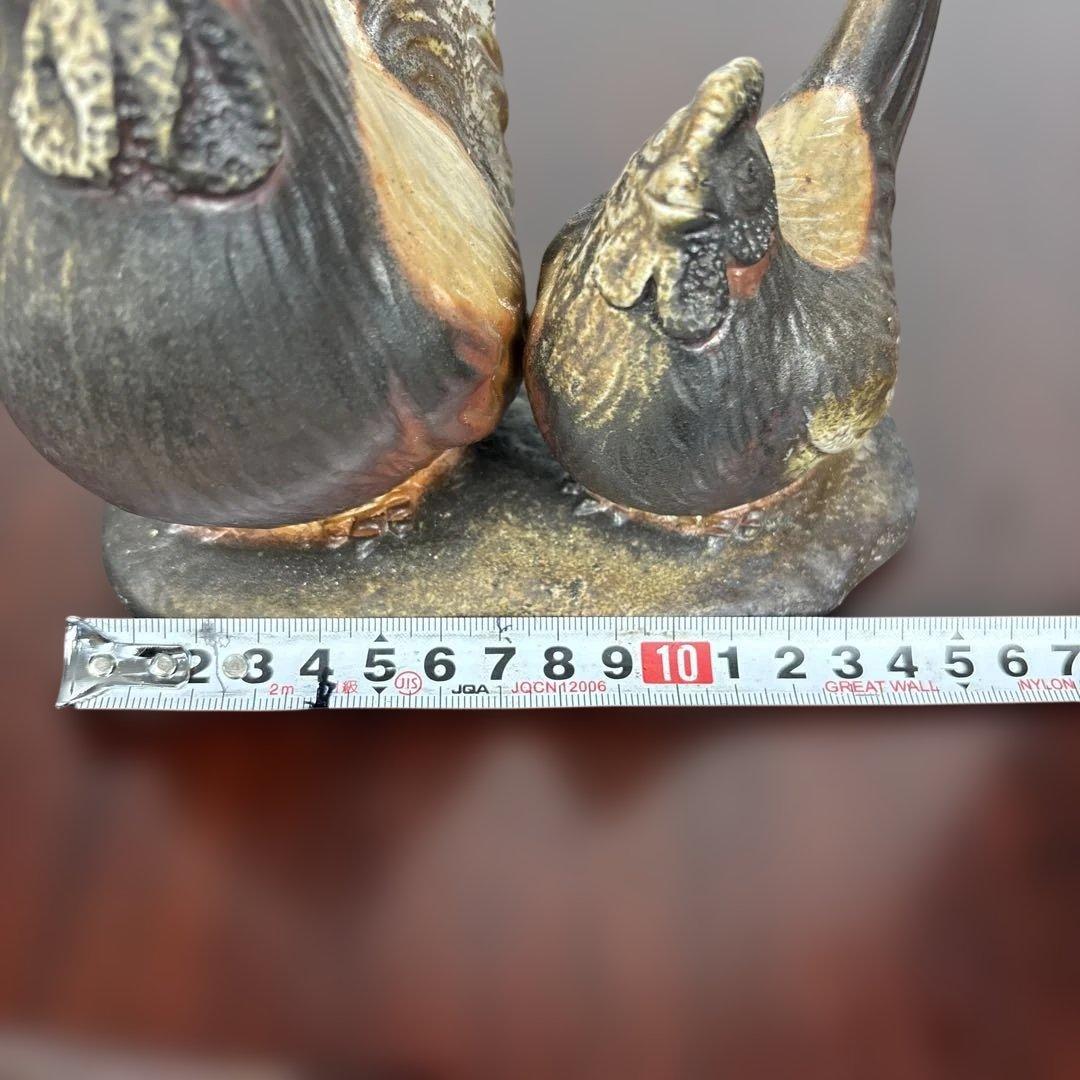 備前焼　干支　酉　縁起物　置物　供箱