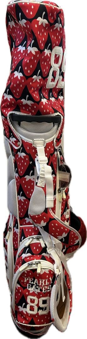 【人気モデル】PEARLY GATES キャディバッグ いちご柄　パーリーゲイツ