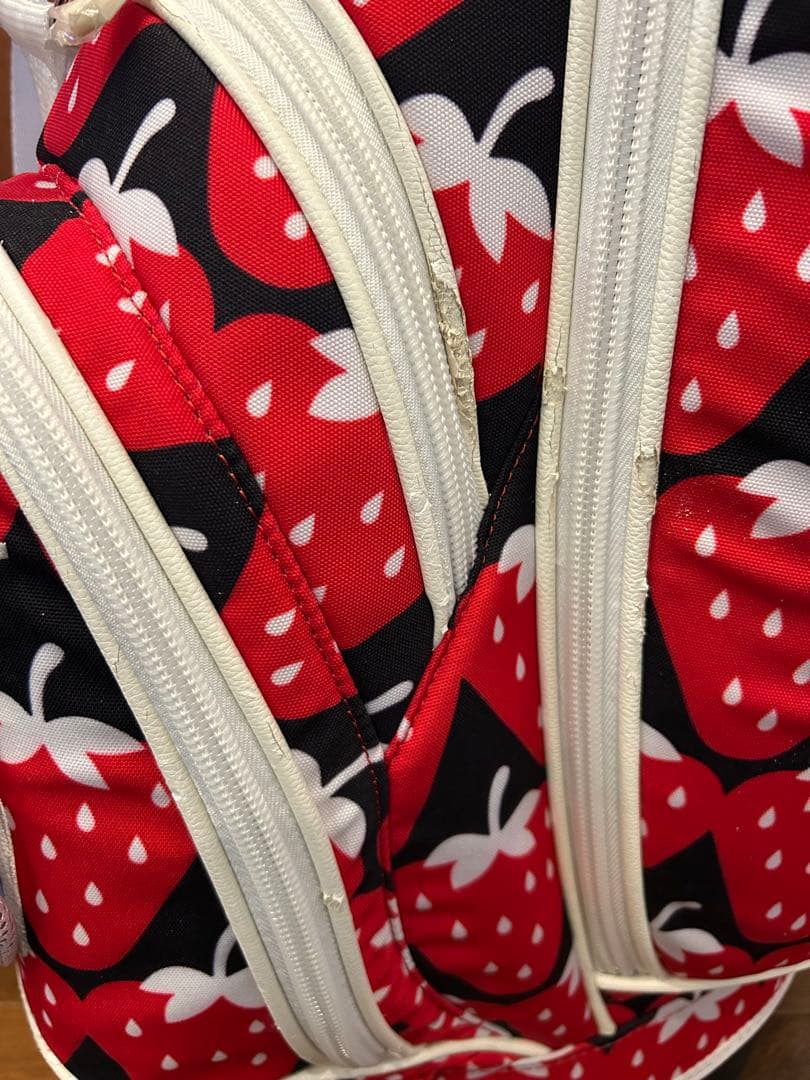 【人気モデル】PEARLY GATES キャディバッグ いちご柄　パーリーゲイツ