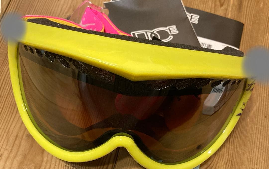 新品　スキー スノーボード ゴーグル DICE ダイス　イエロー