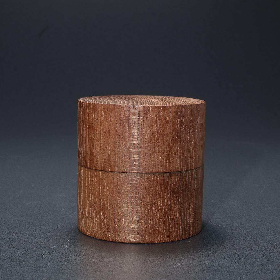 棗　茶入　中次　本桑　道場宗廣　共箱　R1684