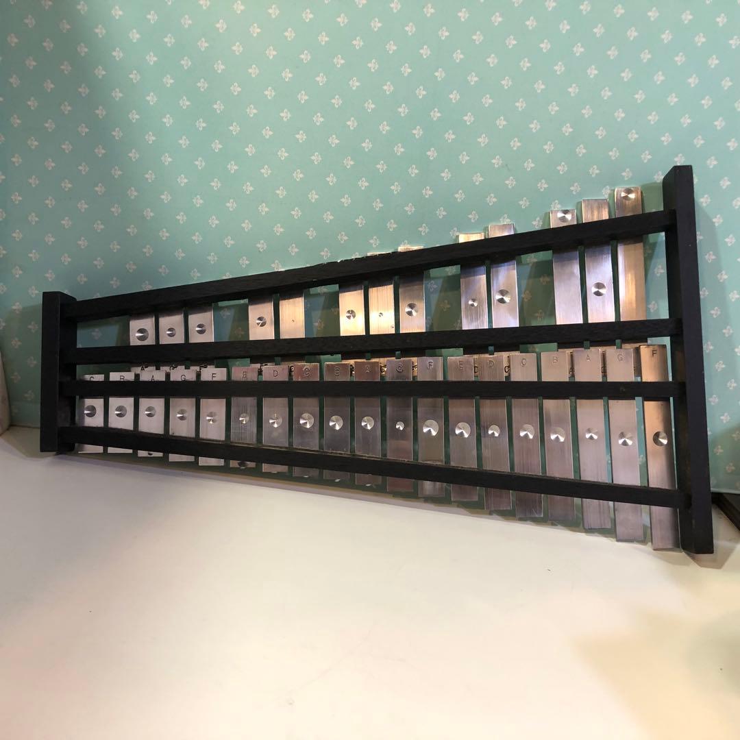 日本製 Saito サイトー 斉藤製作所 グロッケン 鉄琴 32鍵盤 マレット付