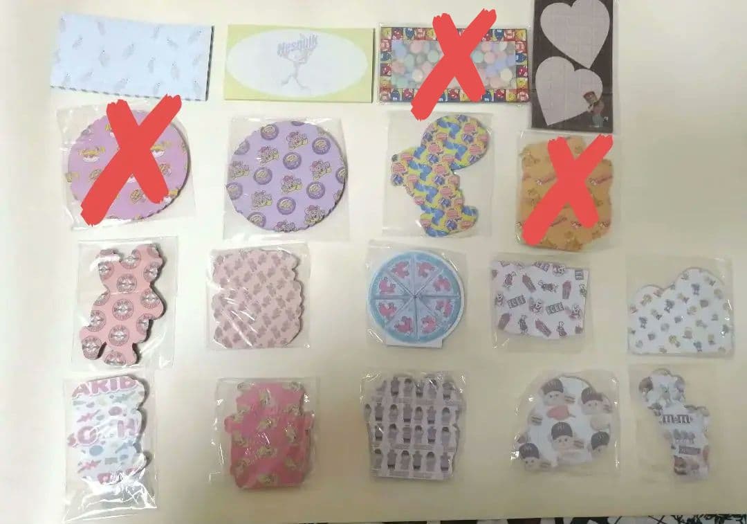 ダイカット・バラメモ　バラ売り⑥