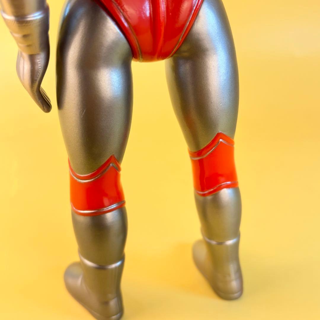 帰ってきたウルトラマン　面取れ　シルバー色　大　ソフビ　ブルマァク