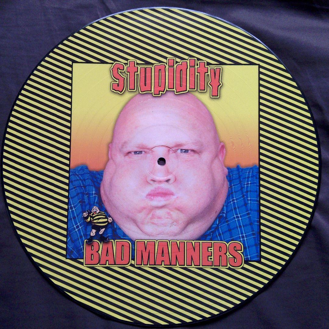 【レコード】BAD MANNERS / stupidity　ピクチャーレコード